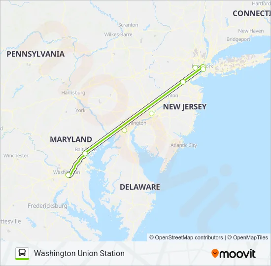FLIXBUS 2601 Bus Line Map