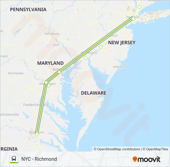FLIXBUS 2605  Line Map
