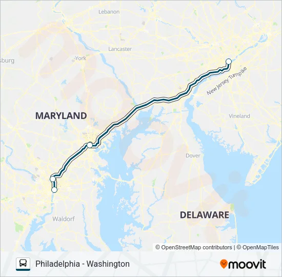 Mapa de GREYHOUND US0350 de 
