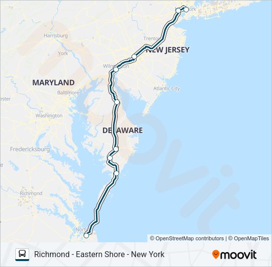 GREYHOUND US0355 Bus Line Map