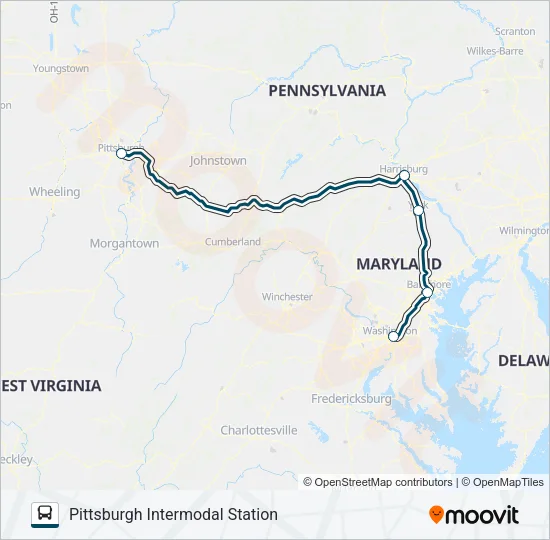 GREYHOUND US0430 Bus Line Map