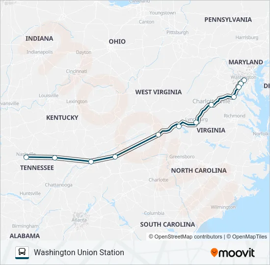 GREYHOUND US0600 Bus Line Map