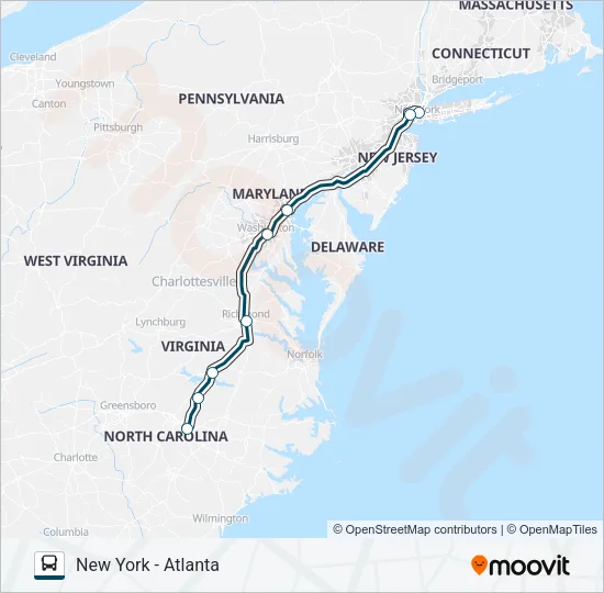 GREYHOUND US0670 Bus Line Map