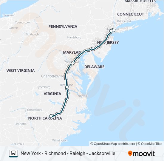 GREYHOUND US0700 Bus Line Map