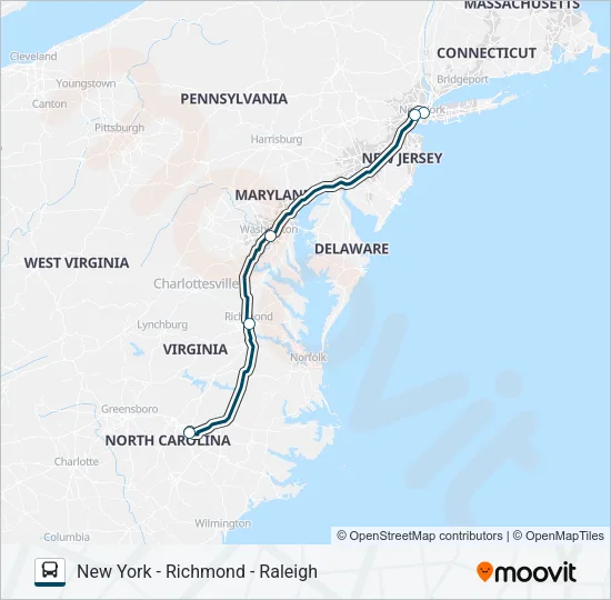 GREYHOUND US0700 Bus Line Map