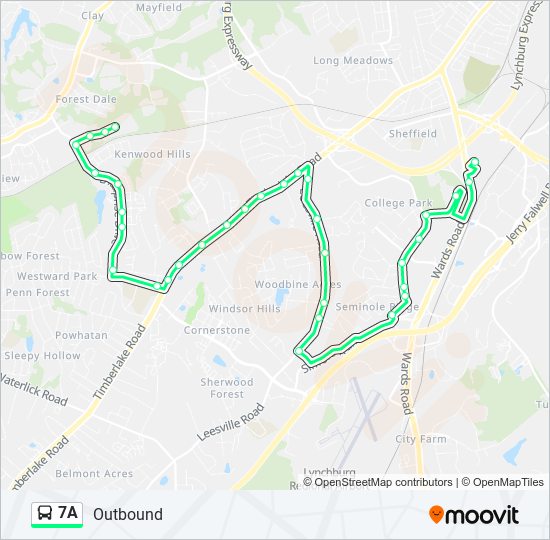 7A Bus Line Map