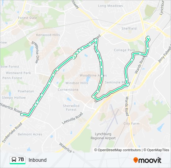 7B Bus Line Map
