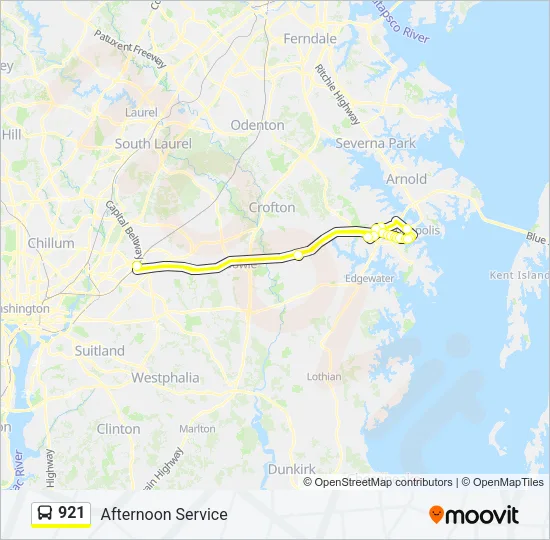 921 Bus Line Map