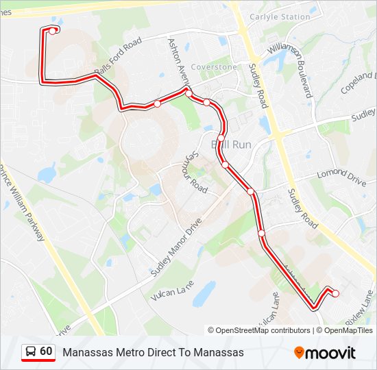 60 Bus Line Map