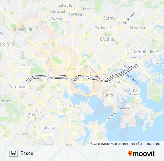 40 Bus Line Map