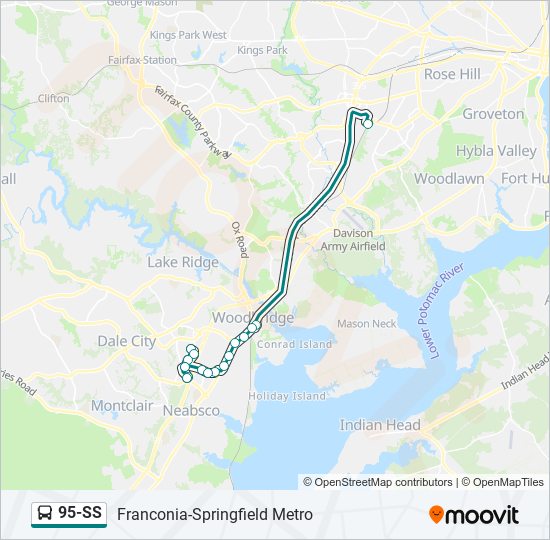 95-SS bus Line Map