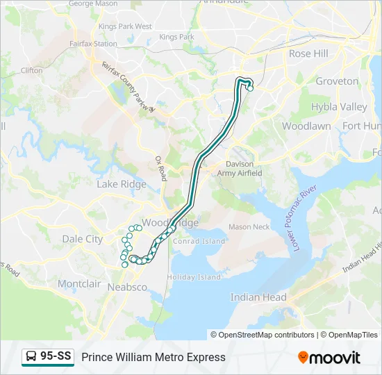 95-SS Bus Line Map