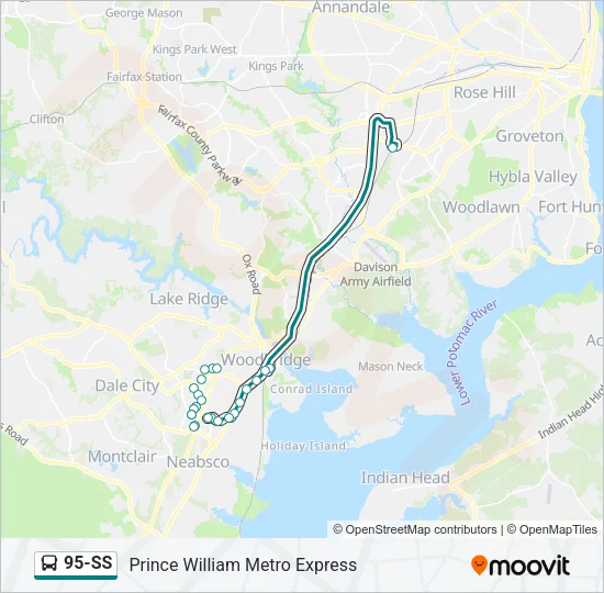 95-SS Bus Line Map