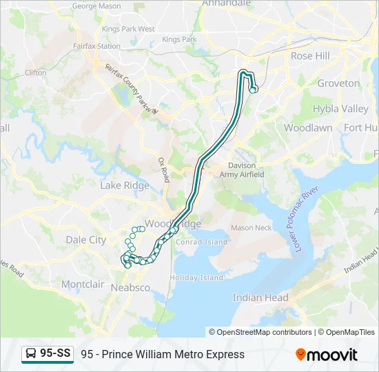 95-SS Bus Line Map