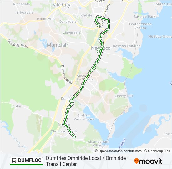 DUMFLOC bus Line Map