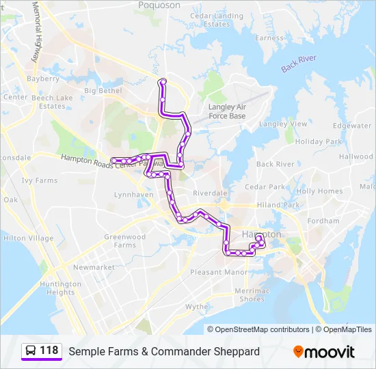 118 Bus Line Map