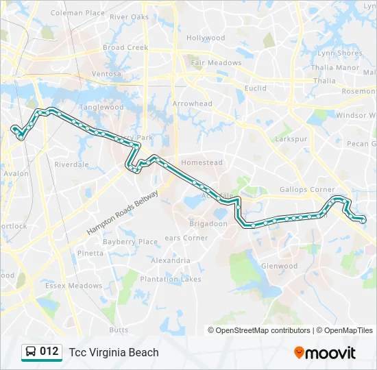012 Bus Line Map