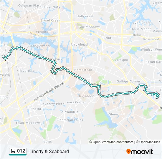 012 bus Line Map