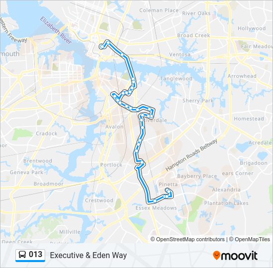 013 Bus Line Map