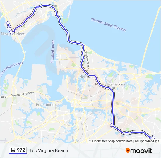 972 Bus Line Map