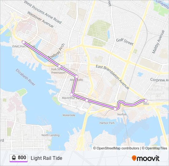 800 light rail Line Map