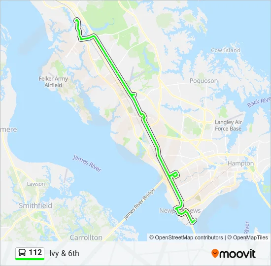 112 Bus Line Map