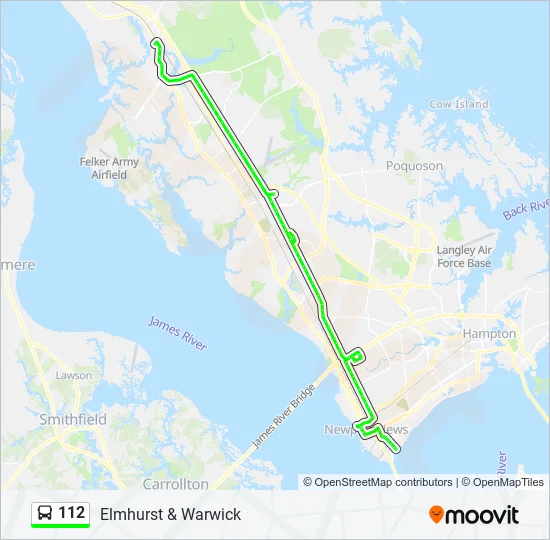 112 Bus Line Map