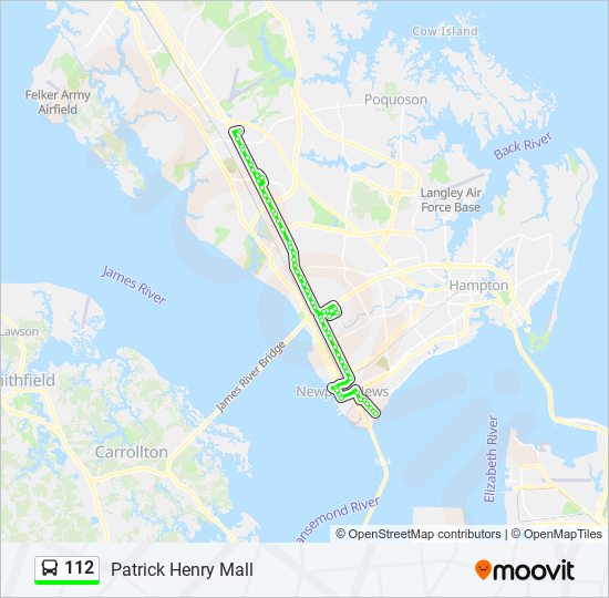 112 Bus Line Map