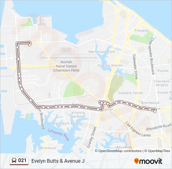 021 Bus Line Map