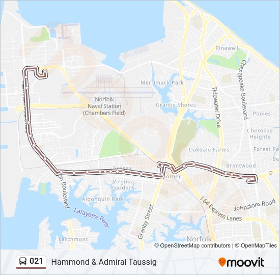 021 Bus Line Map