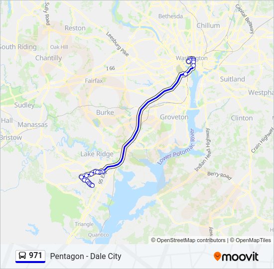 971 Bus Line Map