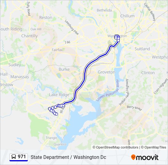 971 Bus Line Map