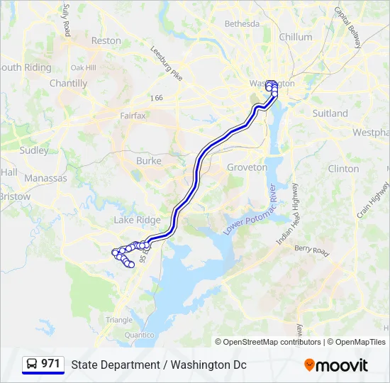 971 Bus Line Map