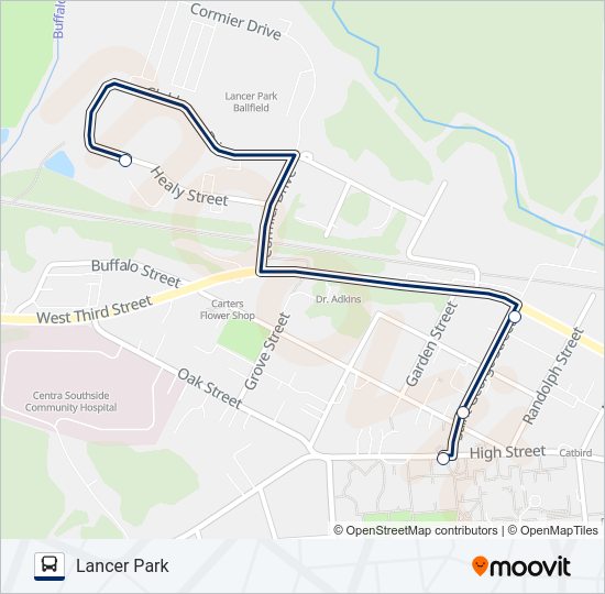 CAMPUS DIRECT LINE Bus Line Map