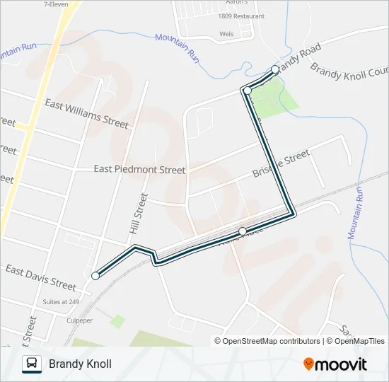CULPEPER EXPRESS Bus Line Map