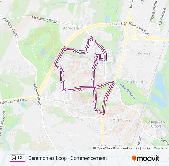 CL Bus Line Map
