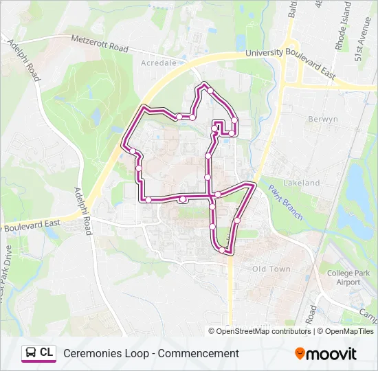 CL Bus Line Map