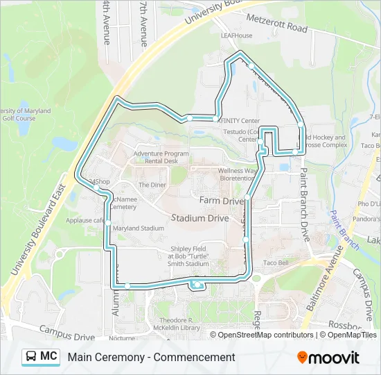 MC Bus Line Map