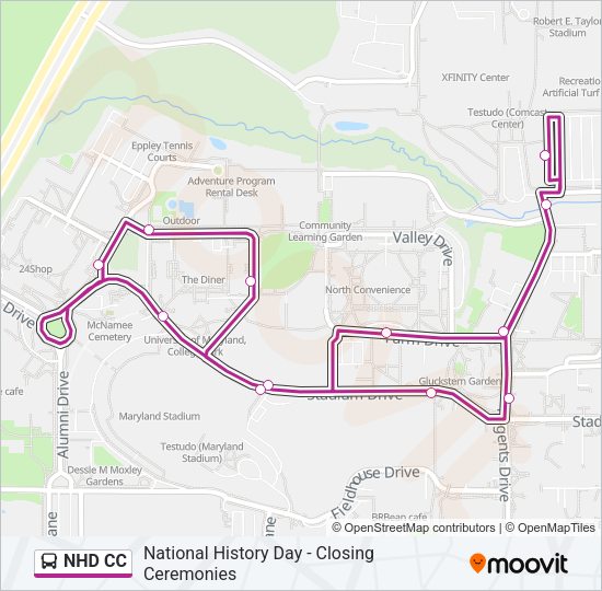 NHD CC Bus Line Map