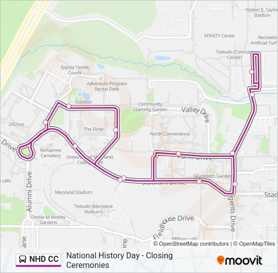 NHD CC Bus Line Map