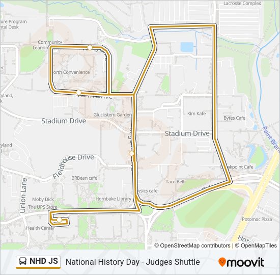 NHD JS Bus Line Map