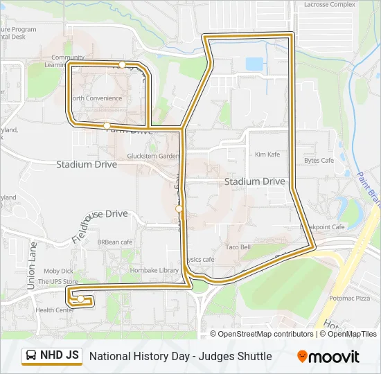 NHD JS Bus Line Map