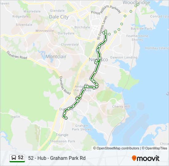 52 Bus Line Map