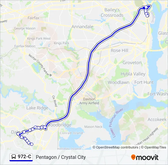 972-C Bus Line Map