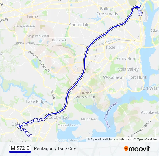 972-C Bus Line Map