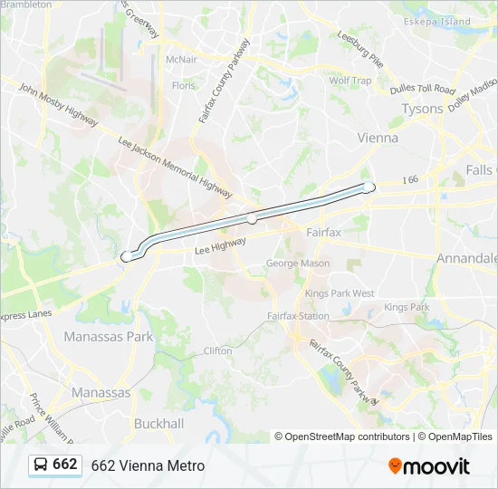 662 Bus Line Map