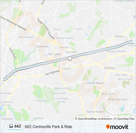 662 Bus Line Map