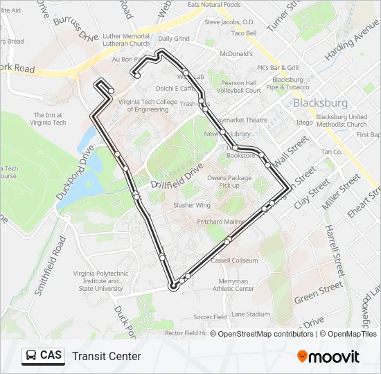 CAS Bus Line Map