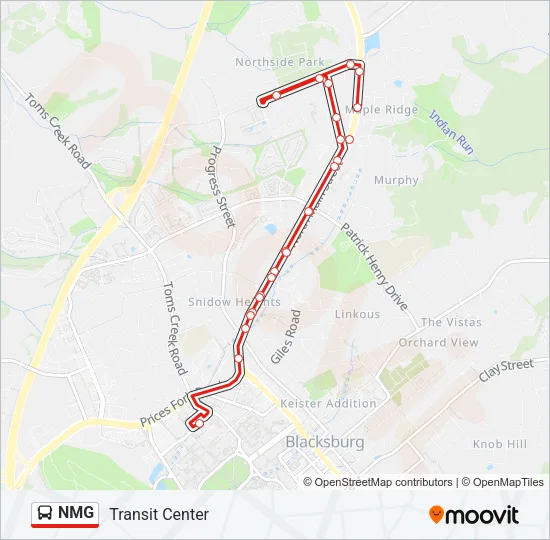 NMG Bus Line Map