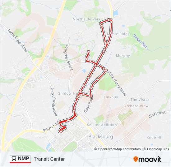 NMP Bus Line Map